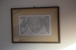 ASCII Art Schreibmaschinenkunst Porträt Berühmtheiten bekannte Gesichter Pippi Langstrumpf Astrid Lindgren