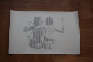 ASCII Art Kunst Schreibmaschinenkunst individuelle Porträts Maßanfertigung Unikat Weihnachten Geschenk
