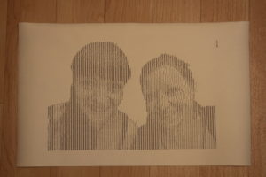 ASCII Art Kunst Schreibmaschinenkunst individuelle Porträts Maßanfertigung Unikat Weihnachten Geschenk